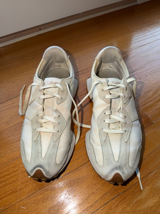 New Balance Shoes - New Balance Cream Retro Runner Sneakers